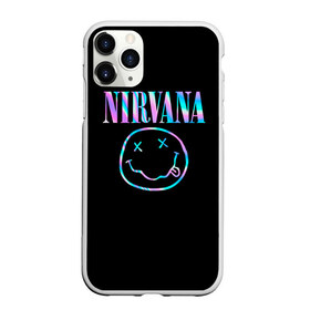 Чехол для iPhone 11 Pro Max матовый с принтом Nirvana(Спина) в Петрозаводске, Силикон |  | Тематика изображения на принте: nirvana | гитара | голограмма | кобейн | курт | курт кобейн | музыка | неон | нирвана | рок | смайл