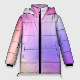 Женская зимняя куртка 3D с принтом светлый градиент розовый мода в Петрозаводске, верх — 100% полиэстер; подкладка — 100% полиэстер; утеплитель — 100% полиэстер | длина ниже бедра, силуэт Оверсайз. Есть воротник-стойка, отстегивающийся капюшон и ветрозащитная планка. 

Боковые карманы с листочкой на кнопках и внутренний карман на молнии | Тематика изображения на принте: без логотипов | градиент | желтый | краска | кремовый | легкий | мода | нежный | пастельный | переход | плавный | простой | розовый | светлый | сиреневый | тай дай | тайдай | фиолетовый