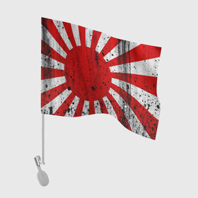 Флаг для автомобиля с принтом ЯПОНСКИЙ ФЛАГ в Петрозаводске, 100% полиэстер | Размер: 30*21 см | disquared тату | dragon | japan | samurai | восток | дракон | знак | иероглифы | китай | надписи | самураи | символ | япония