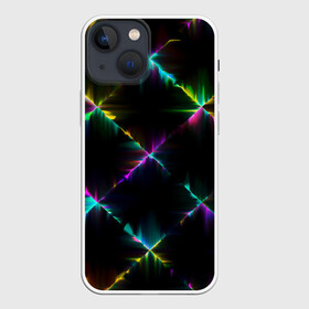 Чехол для iPhone 13 mini с принтом НЕОНОВАЯ ТЕКСТУРА в Петрозаводске,  |  | abstract | abstraction | color | fractal | geometry | paitnt | polygon | polygonal | psy | абстракция | геометрия | краски | неоновые | полигоны | психоделика | фрактал