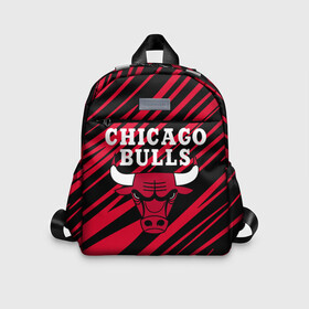 Детский рюкзак 3D с принтом Chicago Bulls. в Петрозаводске, 100% полиэстер | лямки с регулируемой длиной, сверху петелька, чтобы рюкзак можно было повесить на вешалку. Основное отделение закрывается на молнию, как и внешний карман. Внутри дополнительный карман. По бокам два дополнительных кармашка | Тематика изображения на принте: 23 | air jordan | bulls | chicago bulls | jordan | michael jordan | nba | paris saint germain | psg | red | sport | быки | джордан | майкл джордан | псж | спорт | чикаго буллс