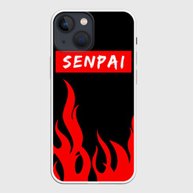 Чехол для iPhone 13 mini с принтом SENPAI в Петрозаводске,  |  | kanojo | notice me | senpai | аниме | девушка | кохай | манга | сёдзё | семпай | сенпай