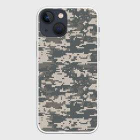 Чехол для iPhone 13 mini с принтом Цифровой камуфляж в Петрозаводске,  |  | camo | camouflage | digital | military | pixel | армия | битва | военный | война | войска | войсковой | городской | для пустыни | камуфляж | милитари | нато | натовский | пиксели | пиксельный | пустынный | страйкболл