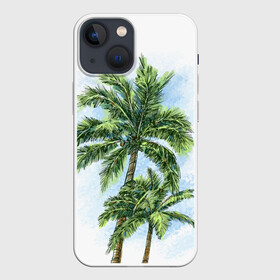 Чехол для iPhone 13 mini с принтом Пальмы над головой в Петрозаводске,  |  | август | вода | дача | деревня | жара | загар | зелень | зной | июль | июнь | каллиграфия | каникулы | купальник | купание | курорт | луг | море | мороженое | отдых | отпуск | песок | пляж | радость | сезон