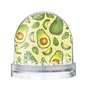 Снежный шар с принтом Авокадо в Петрозаводске, Пластик | Изображение внутри шара печатается на глянцевой фотобумаге с двух сторон | авокадо | зеленый | лайм | листок