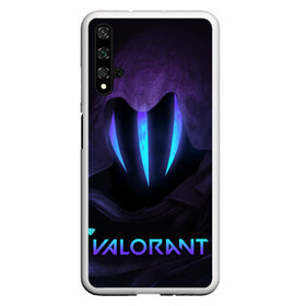 Чехол для Honor 20 с принтом VALORANT OMEN в Петрозаводске, Силикон | Область печати: задняя сторона чехла, без боковых панелей | Тематика изображения на принте: omen | riot games | valorant | валорант | детская | детям | игра | компьютерная игра | омен | омэн | персонаж | стрельба | стрелялка | шутер