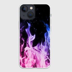 Чехол для iPhone 13 mini с принтом НЕОНОВЫЙ ОГОНЬ в Петрозаводске,  |  | bright | fire | flame | heat | light | wildfire | искры | огненный | огонь | пламя | пожар