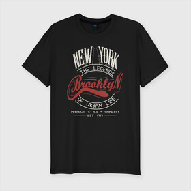 Мужская футболка хлопок Slim с принтом Городские легенды Нью-Йорка в Петрозаводске, 92% хлопок, 8% лайкра | приталенный силуэт, круглый вырез ворота, длина до линии бедра, короткий рукав | Тематика изображения на принте: bronx | brooklyn | city | manhattan | new york | queens | retro | staten island | usa | vintage | бронкс | бруклин | винтаж | джерси | квинс | легенды | мантэттен | манхеттен | манхэттэн | нью джерси | нью йорк | остров | ретро | стейтен айленд |