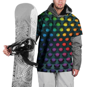 Накидка на куртку 3D с принтом 3Д спектр в Петрозаводске, 100% полиэстер |  | Тематика изображения на принте: горошек | железо | жесть | излучение | иллюзия | круги | лампочки | металл | оболочка | объём | радуга | сияние | соты | сталь | фонари | шарики | шары
