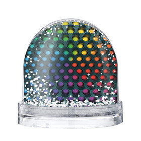 Снежный шар с принтом 3Д спектр в Петрозаводске, Пластик | Изображение внутри шара печатается на глянцевой фотобумаге с двух сторон | горошек | железо | жесть | излучение | иллюзия | круги | лампочки | металл | оболочка | объём | радуга | сияние | соты | сталь | фонари | шарики | шары