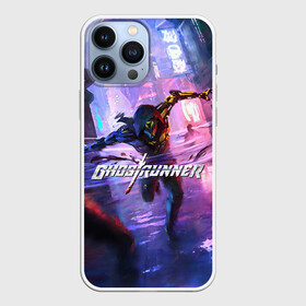 Чехол для iPhone 13 Pro Max с принтом Ghostrunner в Петрозаводске,  |  | action | cyberpunk | future | game | genji | ghostrunner | hardcore | keymaster | ninja | samurai | sci fi | slasher | stream | арт | будущее | в стиме | генджи | гендзи | генжи | гостраннер | гэндзи | игра | киберпанк | нинздя | нинзя | самурай | слэшер 