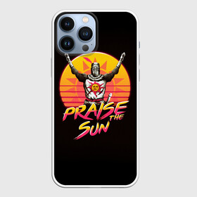 Чехол для iPhone 13 Pro Max с принтом PRAISE THE SUN в Петрозаводске,  |  | dark | dark souls | demon souls | knight | praise the sun | дарк соулс | демон соулс | игры | рыцарь | темные души | тьма