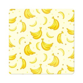 Магнит виниловый Квадрат с принтом Банана в Петрозаводске, полимерный материал с магнитным слоем | размер 9*9 см, закругленные углы | pattern | textures | tnt | абстракция | бананабум | бананы | ветки | взрыв | геометрия | градиент | дождь | заливка | обезьяна | паттерны | пиксели | пикси | продукты | текстура | текстуры | тнт | фигуры | фон