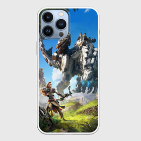 Чехол для iPhone 13 Pro Max с принтом HORIZON ZERO DAWN в Петрозаводске,  |  | aloy | antasy girl | art | artwork | digital art | fantasy | horizon | horizon: zero dawn | landscape | tallneck | warrior fantasy | weapon | zero dawn