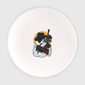 Тарелка с принтом Panda Gangster в Петрозаводске, фарфор | диаметр - 210 мм
диаметр для нанесения принта - 120 мм | art | automatic | bandit | gangster | panda | weapons | автомат | арт | бандит | гангстер | оружие | панда
