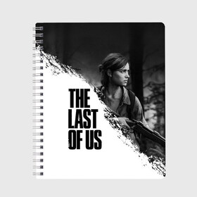 Тетрадь с принтом THE LAST OF US 2 в Петрозаводске, 100% бумага | 48 листов, плотность листов — 60 г/м2, плотность картонной обложки — 250 г/м2. Листы скреплены сбоку удобной пружинной спиралью. Уголки страниц и обложки скругленные. Цвет линий — светло-серый
 | cicadas | fireflies | naughty dog | the last of us | the last of us part 2 | tlou | tlou2 | джоэл | последние из нас | цикады | элли