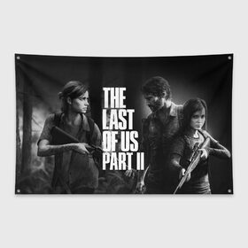 Флаг-баннер с принтом THE LAST OF US 2 в Петрозаводске, 100% полиэстер | размер 67 х 109 см, плотность ткани — 95 г/м2; по краям флага есть четыре люверса для крепления | cicadas | fireflies | naughty dog | the last of us | the last of us part 2 | tlou | tlou2 | джоэл | ласт оф ас | последние из нас | цикады | элли