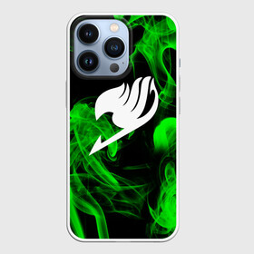 Чехол для iPhone 13 Pro с принтом Helmet Fairy tail green steam в Петрозаводске,  |  | Тематика изображения на принте: fairy tail | аниме | дружба | кино | любовь | магия | манга хиро масимы | мультфильм | сёнэн | сериалы | сказка | фейри тейл | фэнтези | хвост | хвост феи