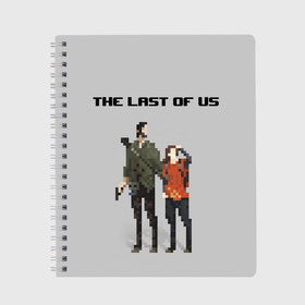 Тетрадь с принтом THE LAST OF US в Петрозаводске, 100% бумага | 48 листов, плотность листов — 60 г/м2, плотность картонной обложки — 250 г/м2. Листы скреплены сбоку удобной пружинной спиралью. Уголки страниц и обложки скругленные. Цвет линий — светло-серый
 | cicadas | fireflies | naughty dog | the last of us | the last of us part 2 | джоэл | последние из нас | цикады | элли