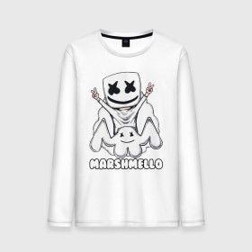 Мужской лонгслив хлопок с принтом MARSHMELLO в Петрозаводске, 100% хлопок |  | dj | marshmello | marshmellow | usa | америка | клуб | клубная музыка | мармело | маршмелло | маршмеллоу | музыка | музыкант