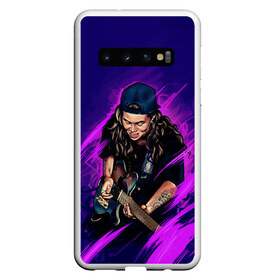 Чехол для Samsung Galaxy S10 с принтом TASH SULTANA в Петрозаводске, Силикон | Область печати: задняя сторона чехла, без боковых панелей | australia | music | notion | rock | sultana | tash | австралия | музыка | рок | султана | таш