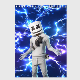 Скетчбук с принтом FORTNITE x MARSHMELLO в Петрозаводске, 100% бумага
 | 48 листов, плотность листов — 100 г/м2, плотность картонной обложки — 250 г/м2. Листы скреплены сверху удобной пружинной спиралью | Тематика изображения на принте: deadmau5 | fortnite | fortnite 2 | fortnite x маршмелло | ikonik | marshmello | ninja | ninja streamer | raven | travis scott | ворон | иконик | ниндзя | пили | рейвен | трэвис скотт | фортнайт