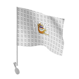 Флаг для автомобиля с принтом POG в Петрозаводске, 100% полиэстер | Размер: 30*21 см | 1994 | 90е | oldschool | pogs | retro | капсы | кэпсы | сотки | фишки