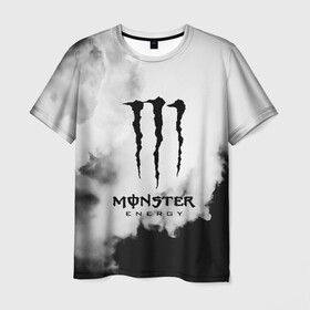 Мужская футболка 3D с принтом MONSTER ENERGY в Петрозаводске, 100% полиэфир | прямой крой, круглый вырез горловины, длина до линии бедер | adrenalin | energy monster | monster | monster energy | monstr | sport | адреналин | монстер | монстр | напиток | спорт | энергетик