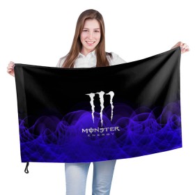 Флаг 3D с принтом MONSTER ENERGY в Петрозаводске, 100% полиэстер | плотность ткани — 95 г/м2, размер — 67 х 109 см. Принт наносится с одной стороны | adrenalin | energy monster | monster | monster energy | monstr | sport | адреналин | монстер | монстр | напиток | спорт | энергетик