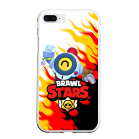 Чехол для iPhone 7Plus/8 Plus матовый с принтом BRAWL STARS NANI в Петрозаводске, Силикон | Область печати: задняя сторона чехла, без боковых панелей | brawl stars | crow | gale | leon | leon shark | max | nani | sally leon | shark | sprout | tara | virus 8 bit | werewolf leon | акула | берли | бравл старс | ворон | макс | нани | оборотень