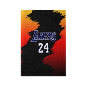 Обложка для паспорта матовая кожа с принтом Los Angeles Lakers / Kobe Brya в Петрозаводске, натуральная матовая кожа | размер 19,3 х 13,7 см; прозрачные пластиковые крепления | 24 | kobe | kobe bean bryant | lakers | los angeles | американский баскетболист | баскетбол | баскетболист | коби | коби бин брайант | лейкерс | лос анджелес | нью йорк
