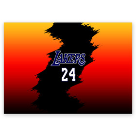 Поздравительная открытка с принтом Los Angeles Lakers / Kobe Brya в Петрозаводске, 100% бумага | плотность бумаги 280 г/м2, матовая, на обратной стороне линовка и место для марки
 | 24 | kobe | kobe bean bryant | lakers | los angeles | американский баскетболист | баскетбол | баскетболист | коби | коби бин брайант | лейкерс | лос анджелес | нью йорк