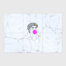 Магнитный плакат 3Х2 с принтом Bubble gum в Петрозаводске, Полимерный материал с магнитным слоем | 6 деталей размером 9*9 см | bubble gum | скульптура | статуя
