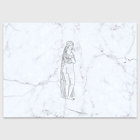 Поздравительная открытка с принтом Афродита в Петрозаводске, 100% бумага | плотность бумаги 280 г/м2, матовая, на обратной стороне линовка и место для марки
 | афродита | скульптура | статуя