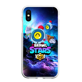 Чехол для iPhone XS Max матовый с принтом BRAWL STARS NANI SPACE NEON в Петрозаводске, Силикон | Область печати: задняя сторона чехла, без боковых панелей | Тематика изображения на принте: bibi | brawl stars | coach mike | crow | gale | leon | leon shark | max | mecha crow | mortis | mr.p | nani | phoenix | sally leon | sandy | spike | sprout | tara | virus 8 bit | werewolf | ворон | оборотень