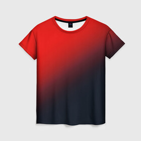 Женская футболка 3D с принтом RED в Петрозаводске, 100% полиэфир ( синтетическое хлопкоподобное полотно) | прямой крой, круглый вырез горловины, длина до линии бедер | gradient | summer | textures | tie dye | абстракт | градиент | красная | лето | переход | радуга | тай дай | текстура | текстуры | хиппи | цвета