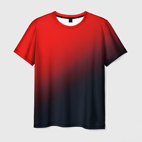 Мужская футболка 3D с принтом RED в Петрозаводске, 100% полиэфир | прямой крой, круглый вырез горловины, длина до линии бедер | gradient | summer | textures | tie dye | абстракт | градиент | красная | лето | переход | радуга | тай дай | текстура | текстуры | хиппи | цвета