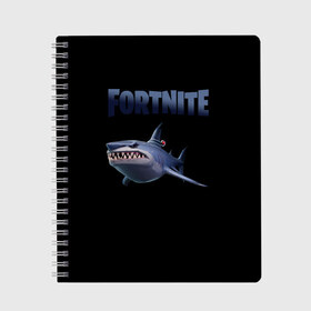 Тетрадь с принтом Loot Shark Fortnite в Петрозаводске, 100% бумага | 48 листов, плотность листов — 60 г/м2, плотность картонной обложки — 250 г/м2. Листы скреплены сбоку удобной пружинной спиралью. Уголки страниц и обложки скругленные. Цвет линий — светло-серый
 | Тематика изображения на принте: chapter 2 | fortnite | fortnite 13 | fortnite 3 | loot shark | loot shark fortnite | season 3 | shark | shark fortnite 3 | акула | акула фортнайт | акула фортнайт 3 | лут акула | сезон 3 | фортнайт | фортнайт 13 | фортнайт 3 | фортнайт вторая глава | форт