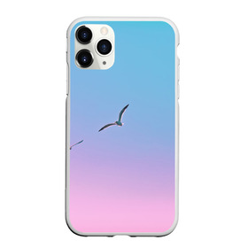 Чехол для iPhone 11 Pro матовый с принтом чайки птицы полет градиент в Петрозаводске, Силикон |  | градиент | закат | минимализм | небо | полет | природа | просто | птицы | рассвет | чайки