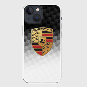 Чехол для iPhone 13 mini с принтом PORSCHE в Петрозаводске,  |  | auto | automobile | car | machine | motor | motor car | porsche | sport car | автомашина | бренд | легковой автомобиль | марка | порш | спортивный автомобиль | тачка