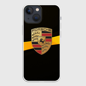 Чехол для iPhone 13 mini с принтом PORSCHE в Петрозаводске,  |  | auto | automobile | car | machine | motor | motor car | porsche | sport car | автомашина | бренд | легковой автомобиль | марка | порш | спортивный автомобиль | тачка