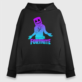 Женское худи Oversize хлопок с принтом FORTNITE x MARSHMELLO в Петрозаводске, френч-терри — 70% хлопок, 30% полиэстер. Мягкий теплый начес внутри —100% хлопок | боковые карманы, эластичные манжеты и нижняя кромка, капюшон на магнитной кнопке | deadmau5 | fortnite | fortnite 2 | fortnite x маршмелло | ikonik | marshmello | ninja | ninja streamer | raven | travis scott | ворон | иконик | ниндзя | пили | рейвен | трэвис скотт | фортнайт