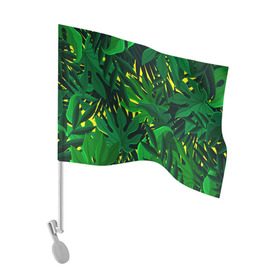 Флаг для автомобиля с принтом В джунглях в Петрозаводске, 100% полиэстер | Размер: 30*21 см | nature | summer | азия | бали | бамбук | деревья | джунгли | жара | зелень | кусты | лес | летний | лето | листья | море | острова | отдых | отпуск | пальмы | папоротник | пляж | природа | растения | солнце