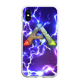 Чехол для iPhone XS Max матовый с принтом Ark Survival Evolved (Z) в Петрозаводске, Силикон | Область печати: задняя сторона чехла, без боковых панелей | Тематика изображения на принте: ark survival evolved | dino | game | динозавр | игры