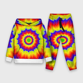 Детский костюм 3D (с толстовкой) с принтом Tie Dye в Петрозаводске,  |  | abstract | colorful | dye | gradient | texture | tie | абстракция | градиент | дай | тай | текстура | цветной