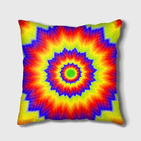 Подушка 3D с принтом Tie-Dye в Петрозаводске, наволочка – 100% полиэстер, наполнитель – холлофайбер (легкий наполнитель, не вызывает аллергию). | состоит из подушки и наволочки. Наволочка на молнии, легко снимается для стирки | abstract | colorful | dye | gradient | texture | tie | абстракция | градиент | дай | тай | текстура | цветной