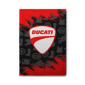 Обложка для автодокументов с принтом DUCATI [2] в Петрозаводске, натуральная кожа |  размер 19,9*13 см; внутри 4 больших “конверта” для документов и один маленький отдел — туда идеально встанут права | Тематика изображения на принте: ducati | moto | дукати | мото | мотоцикл