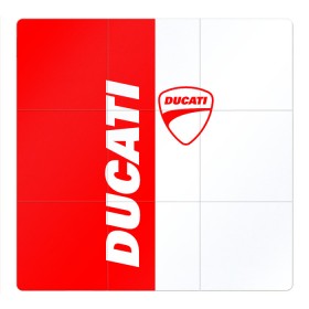 Магнитный плакат 3Х3 с принтом DUCATI [4] в Петрозаводске, Полимерный материал с магнитным слоем | 9 деталей размером 9*9 см | ducati | moto | дукати | мото | мотоцикл