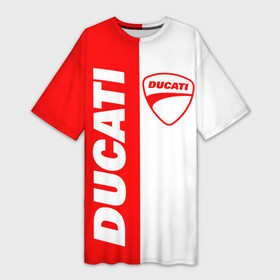 Платье-футболка 3D с принтом DUCATI [4] в Петрозаводске,  |  | Тематика изображения на принте: ducati | moto | дукати | мото | мотоцикл