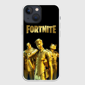 Чехол для iPhone 13 mini с принтом FORTNITE GOLD SQUAD в Петрозаводске,  |  | 2 часть | 3 season | 3 сезон | fortnite | gold | midas | squad | мидас | фортнайт